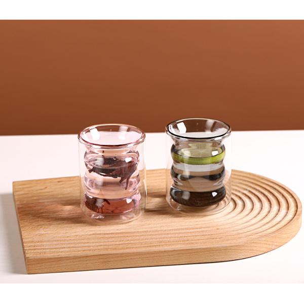 Кружки стены рождественской елки творческое двойной стеклянной милое для ODM OEM подарка фестиваля