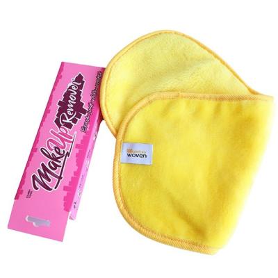 Le tissu de nettoyage quotidien de solvant de serviette de gomme de maquillage de Microfiber pour des femmes font face au soin