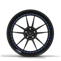 Bordas de alumínio da roda de automóvel de passageiros de Audi Satin Black Alloy Wheels