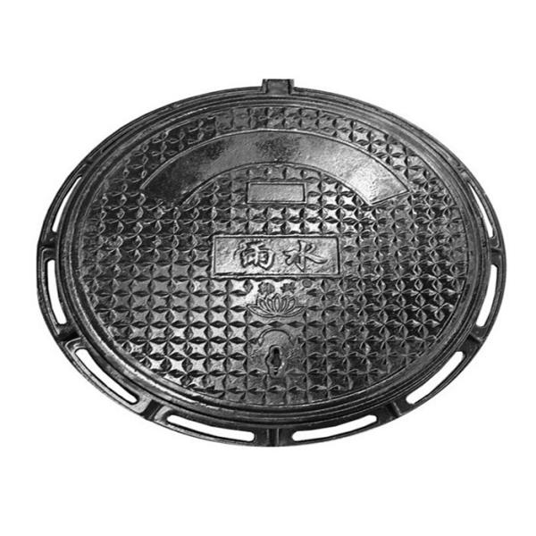 High Strength D400 Double Seal Cover Cast Iron Black Surface For Algeria