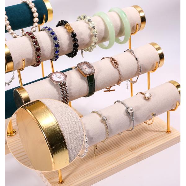 Sillón de joyería desmontable de terciopelo Sillón de 2 niveles Sillón de relojes Sillón de relojes