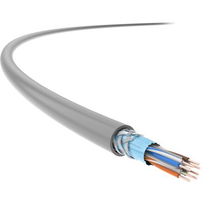 Revestimento de PVC interno de cobre desencapado do cabo 24AWG da rede do cabo Cat5e do gato 5e de SFTP