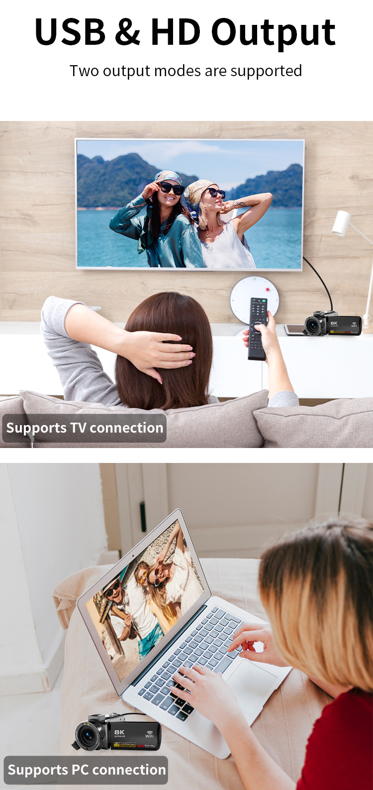 8K 96MP Professional Video Camera with 18X Zoom Anti-Shake WiFi Ideal for Vloggers Photographers and Beginners As Christmas Gift