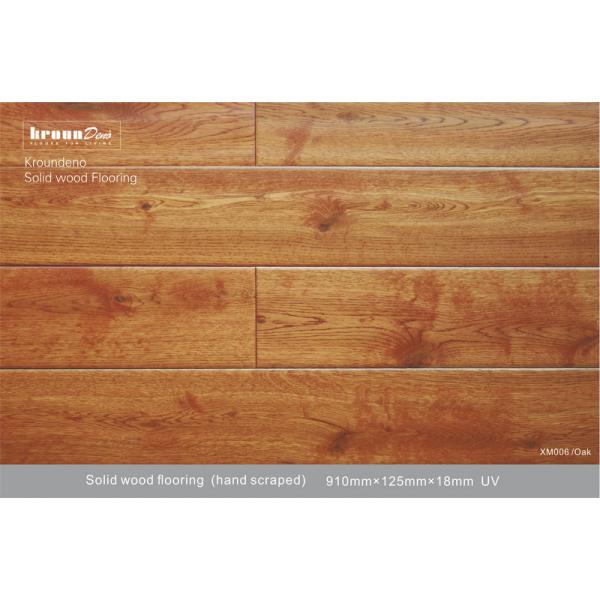 Oak E0 Mixed Grade Antique Wood glueless Flooring with Density 0.69 - 0.79g / cm3