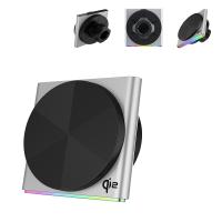 High-End Metal Magnetic Car Mount 9-Color RGB Light Effect Ultra-Thin Design One-Hand Operation Fast Charging