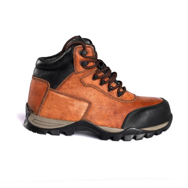 OEM Slip Resistant Rubber Sole Protection Woodland Industrial Work Boots Steel Toe Men'S