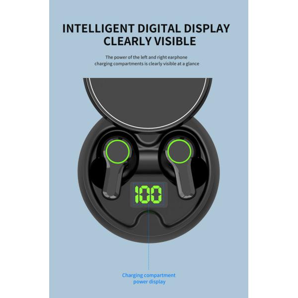 Black Case 6h IPX4 Waterproof Bluetooth Earphones For Gaming