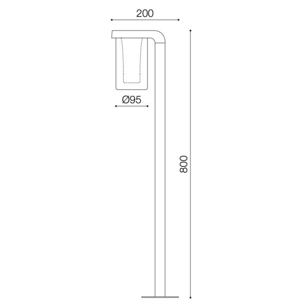 Luces decorativas de pilar E27 o SMD Luces de iluminación exterior impermeables