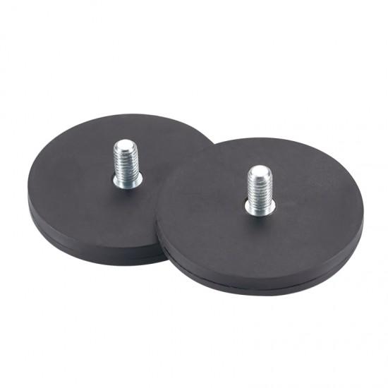 Customizable Compact Rubber Coated Mounting Magnets Heat Resistance