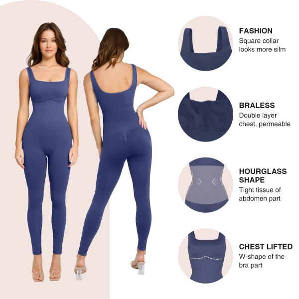 2023 Женские рубашки фитнес-костюмы без швов Бодисуиты Шейпвейн в цвете фото