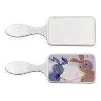 Personalized Plastic Sublimation Hair Brush Blank With Printable Metal Insert For Photo Printing