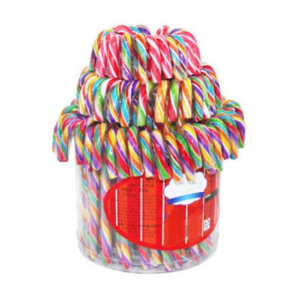 Halal Wholesale Christmas Hard Candy Personal Label Cane Lollipop