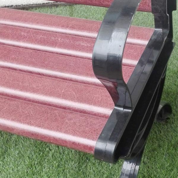 Суд литого железа древесины парка 1500mm WPC сада улицы