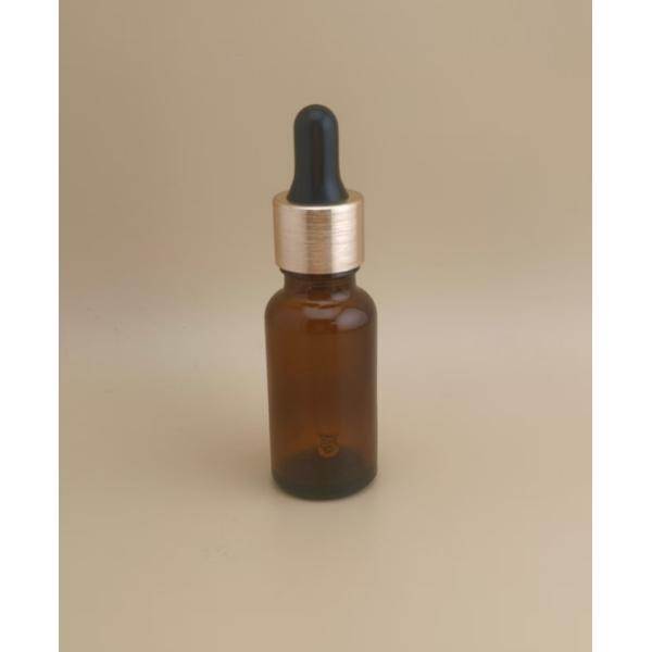 Delicate Design Small Clear Brown Smooth Round Dropper Bottle for Skincare