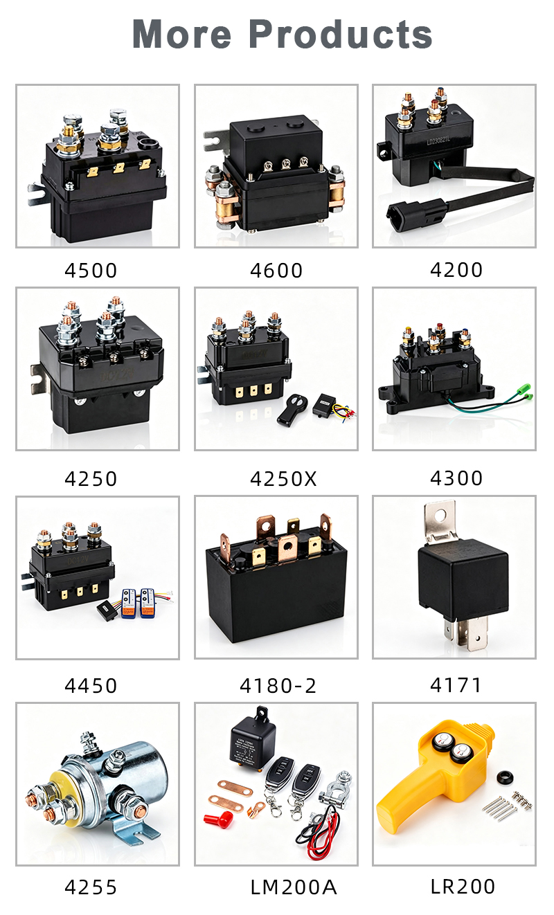 12000 to 15000 LB 12V 500A Winch Solenoid Controller Contactor ATV Winch Relay