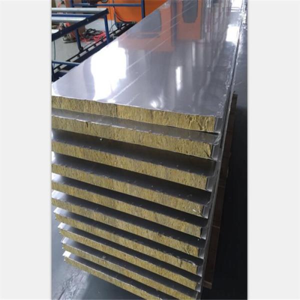 insulated aluminum rock wool roof panels with 60minutes fire resist