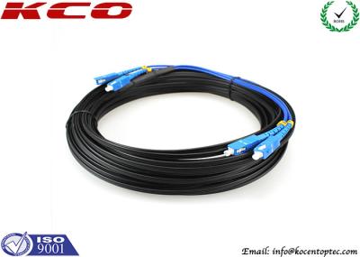 SC/UPC cabo de remendo da fibra ótica do duplex ao único modo do SC/UPC FTTH
