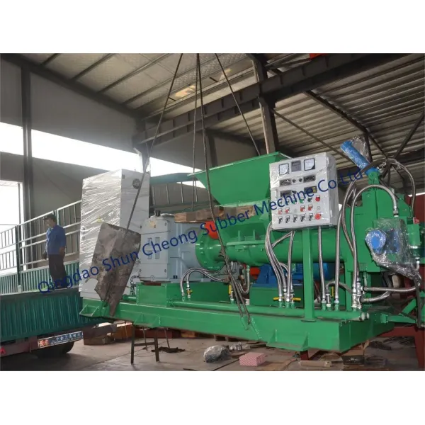 Double-heads Rubber Strainer Extruder/Force Feeding Rubber Strainer Machine with Double Head