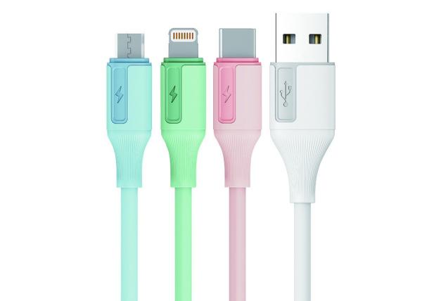 Silicone USB A Charging Cable 480 Mbps USB 2.0 Cable For Mobile Phone