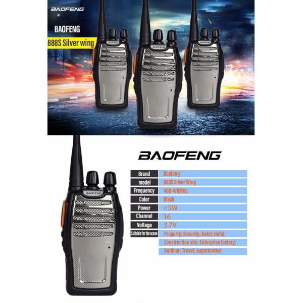 Baofeng BF-888S двустороннее радио дальнего радиуса действия Мини ручной прослушиватель