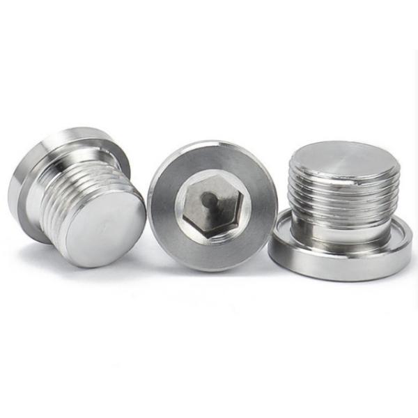 Corrosion-Resistant Industrial 304 Stainless Steel Inner Hexagon Blocked Head Stuffy Head Oil Metal Pipe Connectors Plug