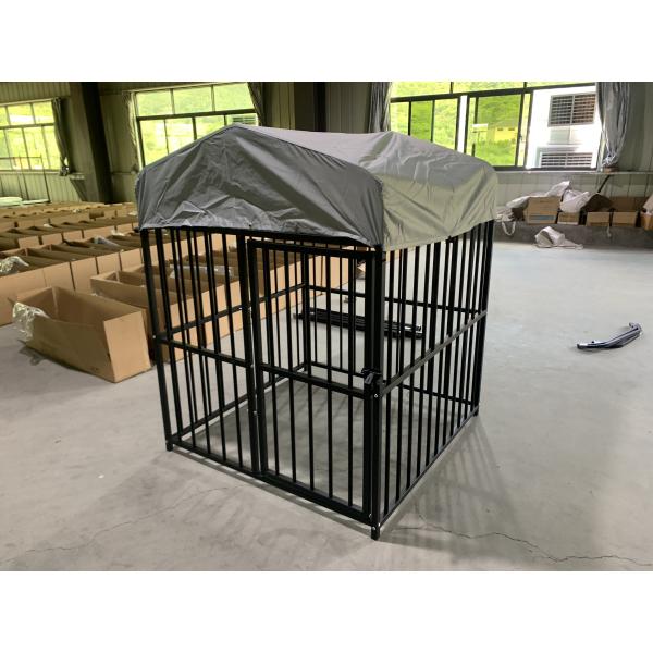 Outdoor Dog Kennel Heavy Duty Metal Frame Fence Dog Cage Outside Pen Playpen Dog Run House with Roof