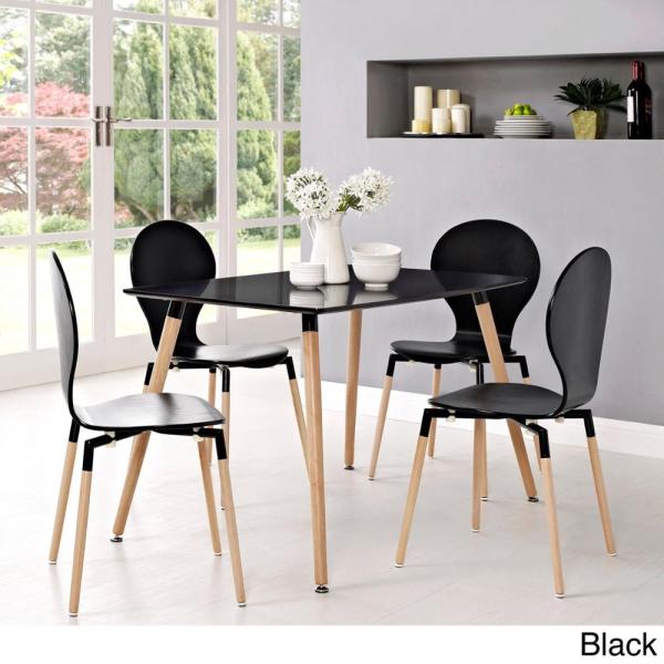 Wooden Legs Rectangle MDF 20kgs 120x80cm Modern Dining Table