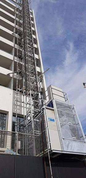 Elevador chanfrado da grua da construção do motor da caixa de engrenagens, CE Buck Hoist Elevator