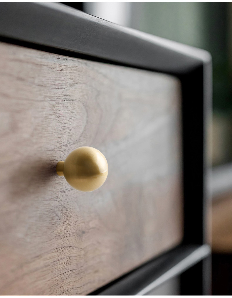 Modern Gold Tapered Brass Drawer Handles for Kitchen Bathroom Living Room Furniture Cabinets Wardrobes Bronze Doors Knobs