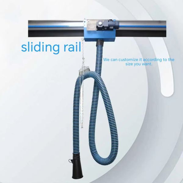 Industrial Hoisting Sliding Rail System for Heavy-Duty Vehicle Exhaust Extraction