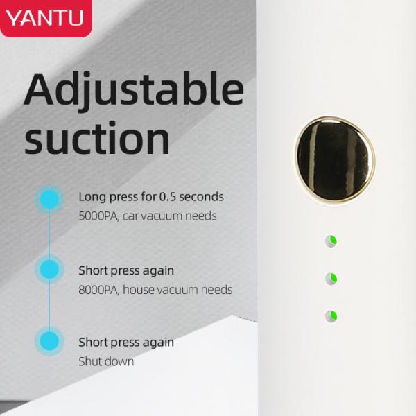 191*111*65mm Mini Wireless Handheld Car Vacuum Cleaner YANTU V02P 8000Pa Rechargeable