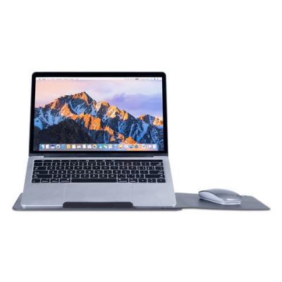 Waterproof Leather Gaming Laptop Sleeve With Black Grey Blue Color