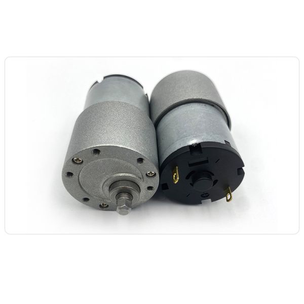Customization 37mm Diameter Gearbox  High Torque Slow Rpm 12v 24v Dc Spur Geared Motor for Printing Machine