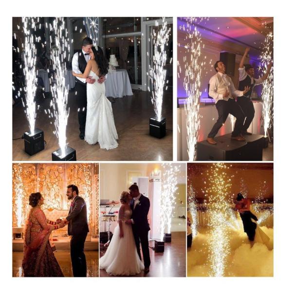 600W DMX LED Luzes de palco Máquina Sparkler Frio para Homei Efeito de palco e segurança