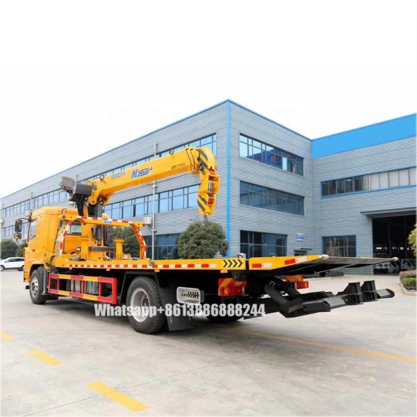 Shacman X6 - Remorque de dépannage routier 10 tonnes avec grue de 8 tonnes - Camion de dépannage avec grue - Véhicule d'intervention d'urgence avec grue