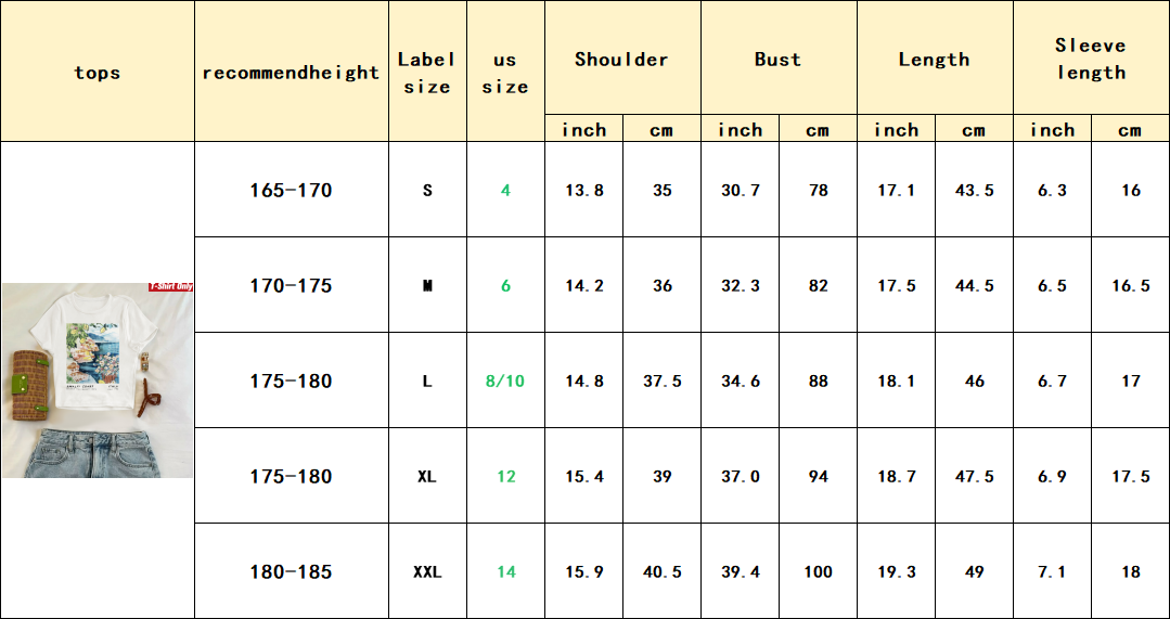 Floral Printing Women T Shirts Machine Washable 180cm Short Sleeve Black Shirt Womens