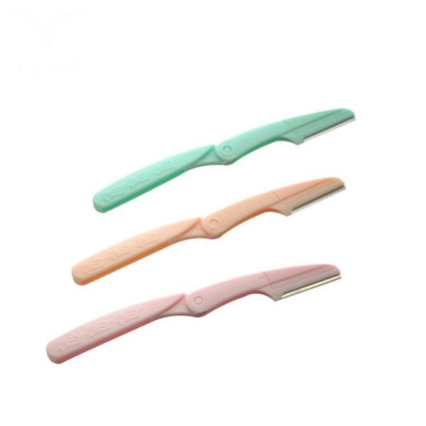 Manual Mini Tinkle Ladies Eyebrow Trimmer Plastics Handle For Eye Beauty