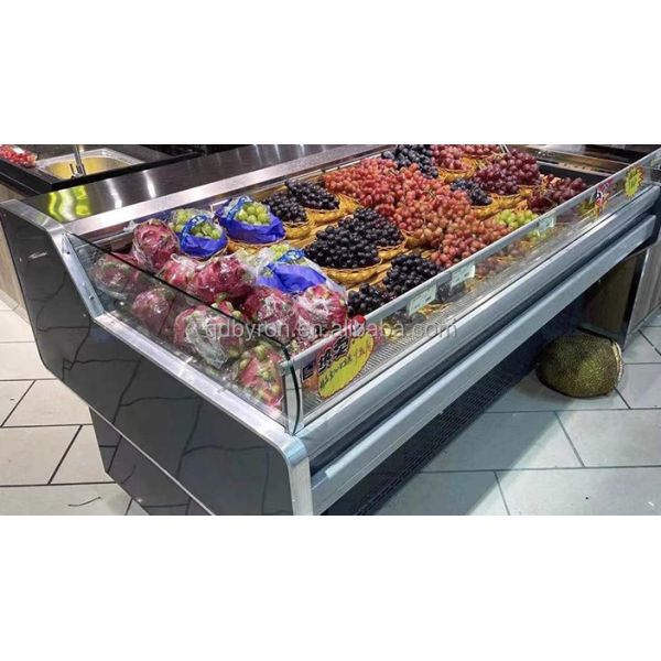 Customizable Meat Display Cooler Lighting Adjustable Meat Display Refrigerator
