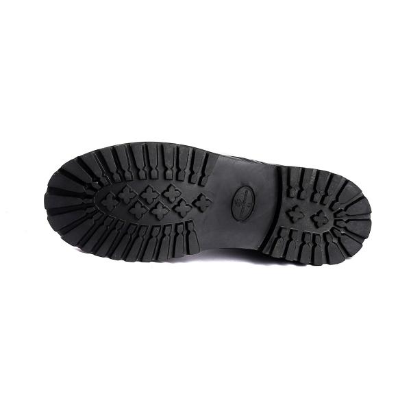 Unisex Goodyear Safety Shoes Steel Insole Slip Resistant PU Sole Embossed Cow Leather