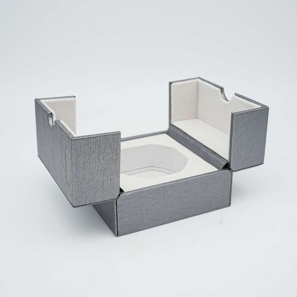 Gray Watch Packaging Boxes Single Compartment Gift Presentation Boxes Stackable