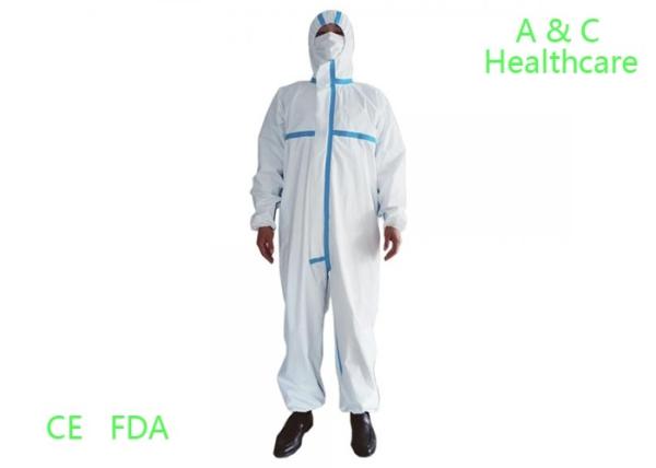 Medical Surgical Disposable Protective Coverall PP Non Woven Workwear Uniform