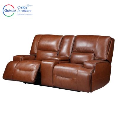 Modern Style Easy Clean Recliners Sofa Three Pieces Living Room Leather Sofa Set Furniture