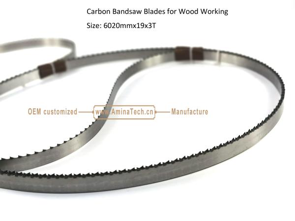 Carbon Bandsaw Blades for Wood Working Size: 6020mmx19x3T,Cutting Wood