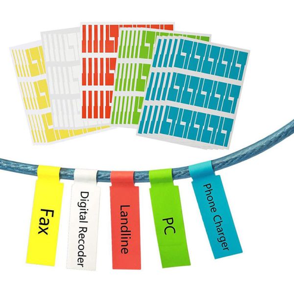 Waterproof Heat Resistant Wire Cable PVC Label Sticker Tags Marker