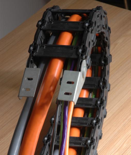 ROHS PUR wear resistant with overall copper screen robot cable EKM70973 for high bending, twist or other applications