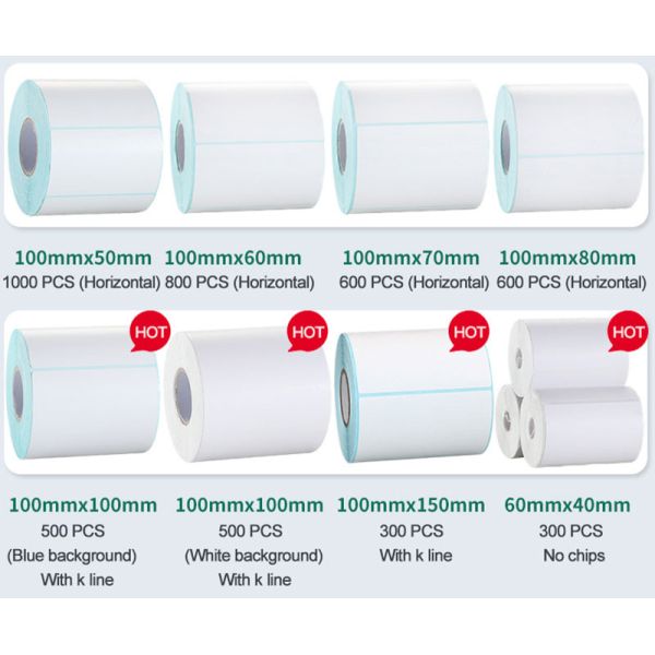 Waterproof 60mm Thermal Printer Roll Paper for Barcode Printing