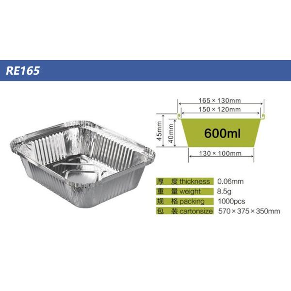 Устранимый поднос фольги прямоугольника тары для хранения алюминиевой фольги упаковки еды с крышками