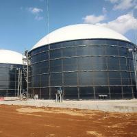 1500m3 Rim Mounted Biogas Holder With PVDF Membrane For Biogas Plant