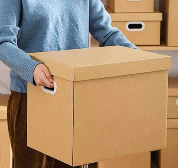 Moving Boxes With Reinforced Handle And Lids, Kitchen Moving Boxes with Reinforced Handle Lid Packing Supplies for Dishes and Glassware STOR/File Medium-Duty File Storage Boxes, FastFold