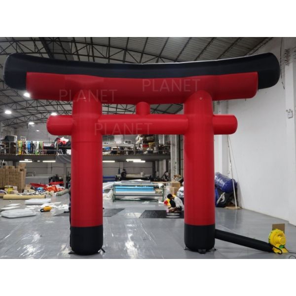 Outdoor Custom Japanese Red Gate Advertising Arch Inflatable Torii for Event